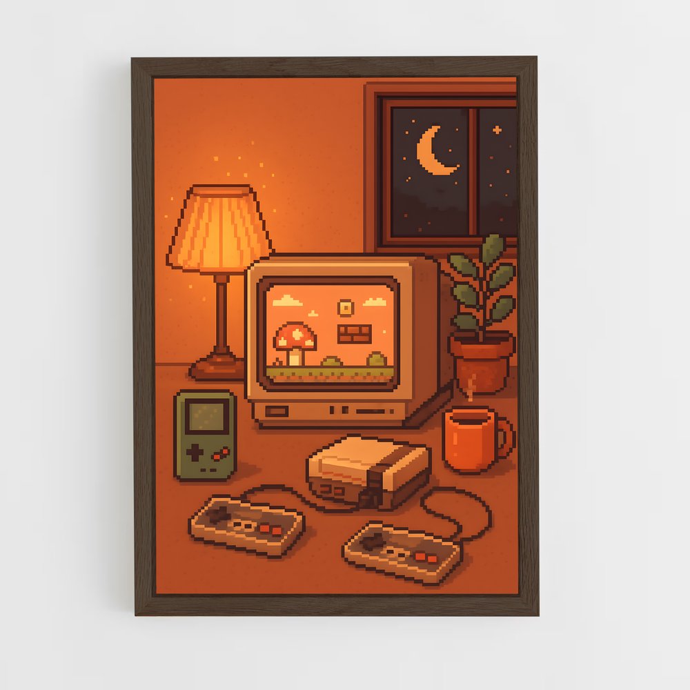 Poster Pixel Oasis – affiche Consoles (vue 5)